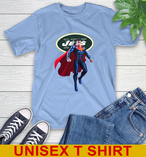 NFL Superman DC Sports Football New York Jets T-Shirt 11