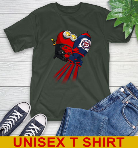 MLB Baseball Washington Nationals Deadpool Minion Marvel Shirt T-Shirt 6