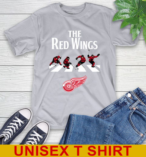 NHL Hockey Detroit Red Wings The Beatles Rock Band Shirt T-Shirt 5