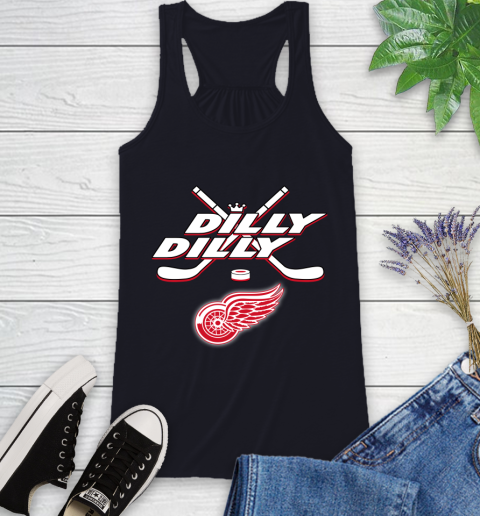 NHL Detroit Red Wings Dilly Dilly Hockey Sports Racerback Tank 10