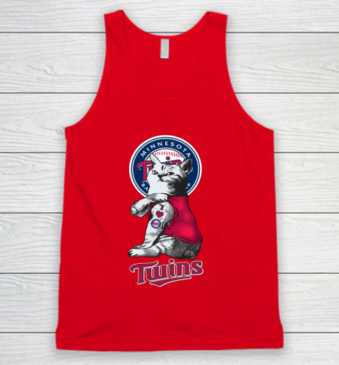 MLB Baseball My Cat Loves Minnesota Twins Tank Top 5