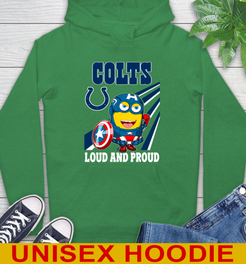 NFL Football Indianapolis Colts Captain America Marvel Avengers Minion Shirt Hoodie 8