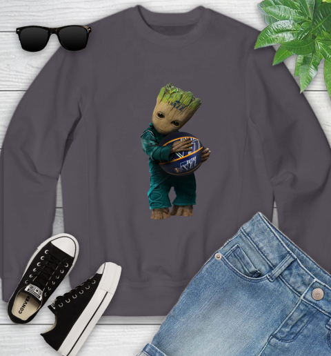 NBA Groot Guardians Of The Galaxy Basketball Sports Utah Jazz Youth Sweatshirt 6