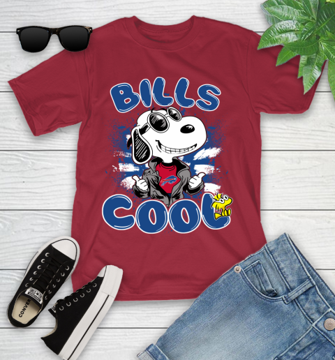 NFL Football Buffalo Bills Cool Snoopy Shirt Youth T-Shirt 12