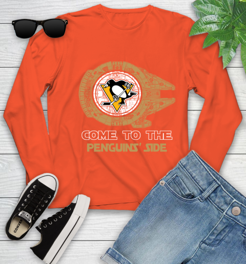NHL Come To The Pittsburgh Penguins Wars Hockey Sports Youth Long Sleeve 3