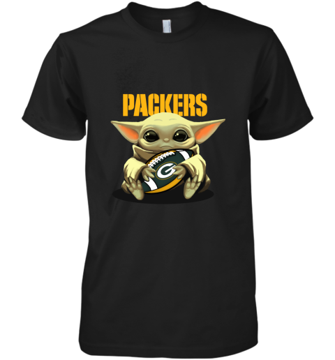 Baby Yoda Loves The Green Bay Packers Star Wars NFL Premium Men's T-Shirt
