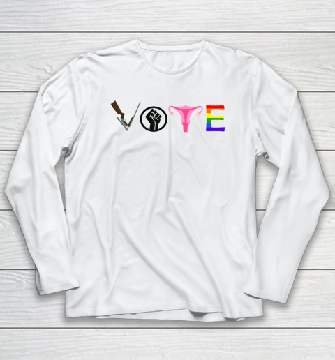 Vote Election Shirt Blm Pro Choice Gun Reform Lgbtq Long Sleeve T-Shirt