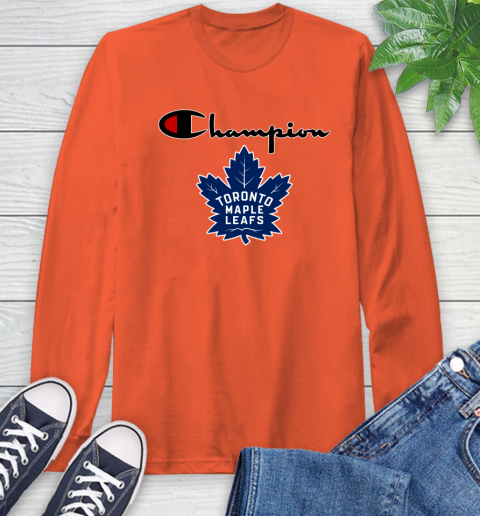 NHL Hockey Toronto Maple Leafs Champion Shirt Long Sleeve T-Shirt 3