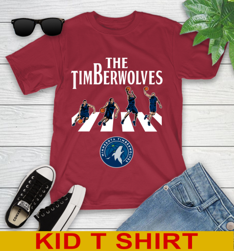 NBA Basketball Minnesota Timberwolves The Beatles Rock Band Shirt Youth T-Shirt 12