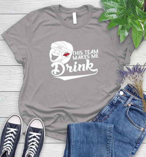 New Jersey Devils NHL Hockey This Team Makes Me Drink Adoring Fan Women's T-Shirt 5
