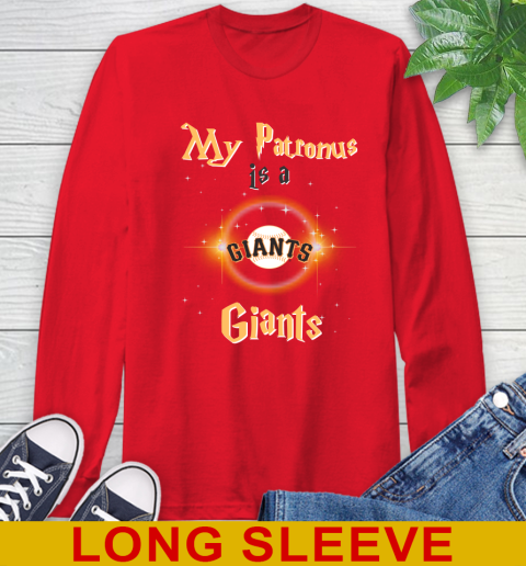 MLB Baseball Harry Potter My Patronus Is A San Francisco Giants Long Sleeve T-Shirt 12