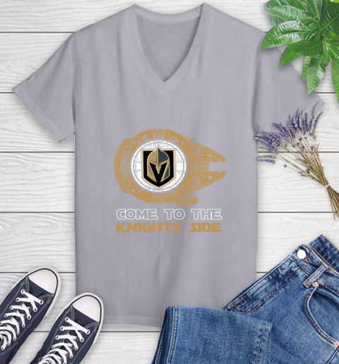 NHL Come To The Vegas Golden Knights Wars Hockey Sports Women's V-Neck T-Shirt 4