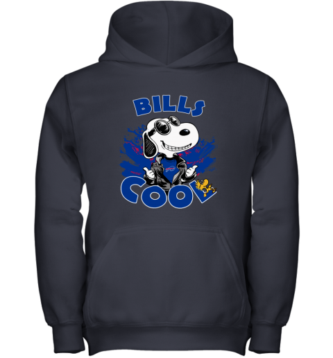 Buffalo Bills Snoopy Joe Cool We're Awesome Youth Sweatshirt 