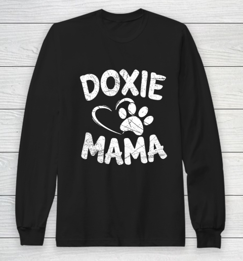 Dog Mom Shirt Doxie Mama T Shirt Dog Mom Dachshund Weiner Owner Gifts Long Sleeve T-Shirt