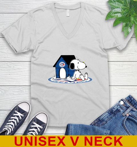 MLB Baseball Toronto Blue Jays Snoopy The Peanuts Movie Shirt V-Neck T-Shirt
