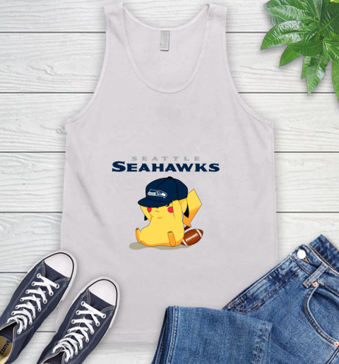 NFL Pikachu Football Seattle Seahawks Tank Top