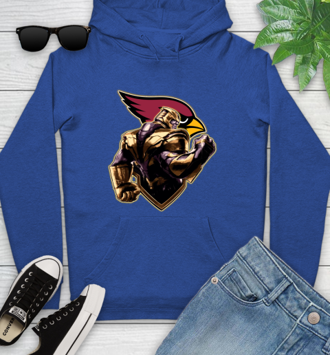 NFL Thanos Avengers Endgame Football Sports Arizona Cardinals Youth Hoodie 9