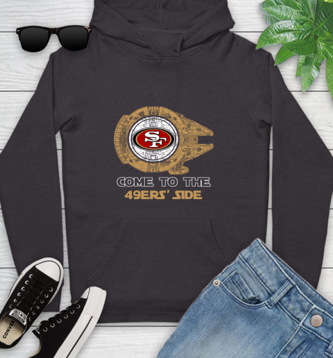 NFL Come To The San Francisco 49ers Star Wars Football Sports Youth Hoodie 8