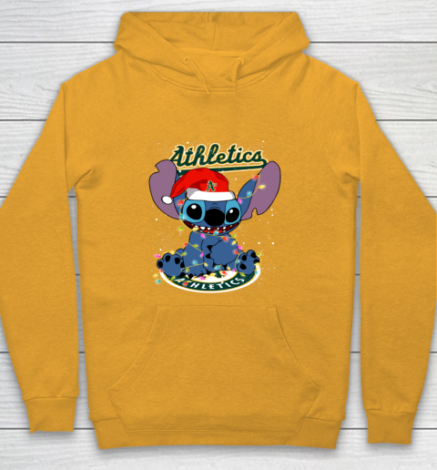 Oakland Athletics MLB noel stitch Baseball Christmas Youth Hoodie 2