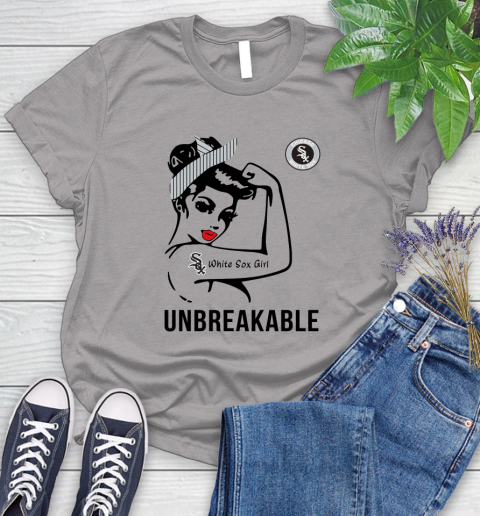 MLB Chicago White Sox Girl Unbreakable Baseball Sports Women's T-Shirt 3