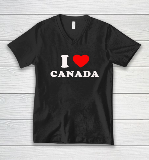 Elon Musk I Love Canada I Love Anal V-Neck T-Shirt