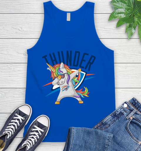 Oklahoma City Thunder NBA Basketball Funny Unicorn Dabbing Sports Tank Top 5
