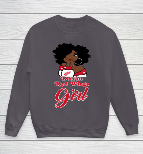 Detroit Red Wings Girl NHL Youth Sweatshirt 6