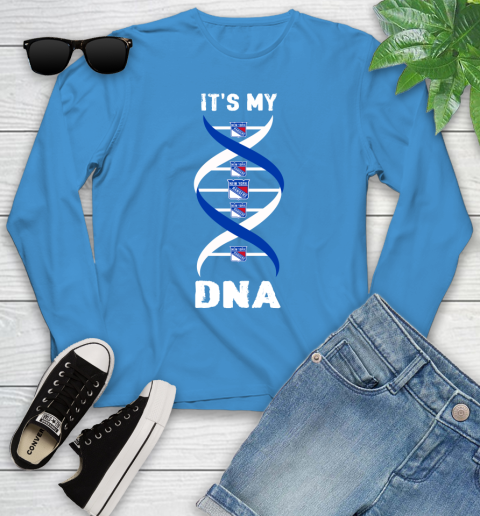 New York Rangers NHL Hockey It's My DNA Sports Youth Long Sleeve 8