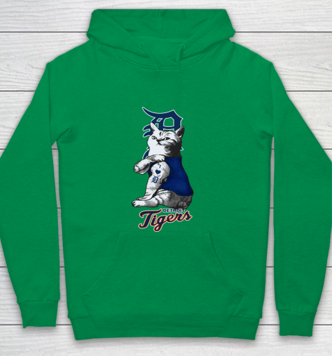 MLB Baseball My Cat Loves Detroit Tigers Youth Hoodie 4