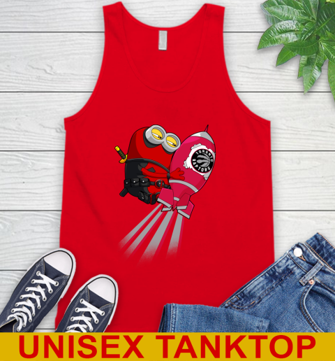 NBA Basketball Toronto Raptors Deadpool Minion Marvel Shirt Tank Top 5
