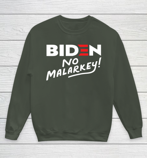 Biden No Malarkey Youth Sweatshirt 8