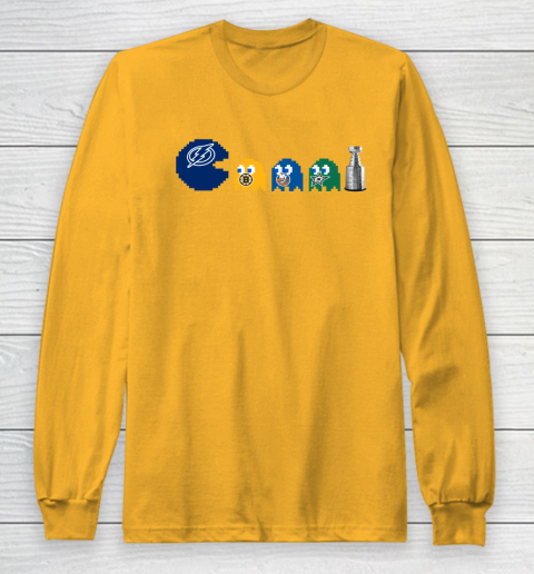 Tampa Bay Lightning x Pacman Create History For Stanley Cup Long Sleeve T-Shirt 3