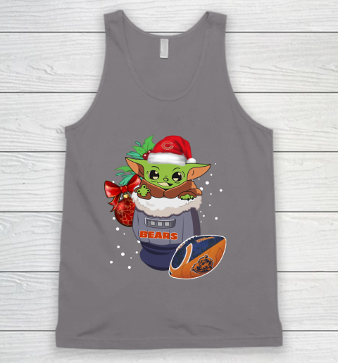 Chicago Bears Christmas Baby Yoda Star Wars Funny Happy NFL Tank Top 7