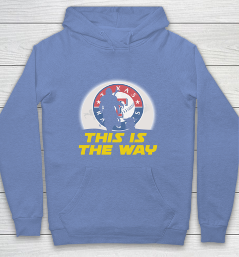 Texas Rangers MLB Baseball Star Wars Yoda And Mandalorian This Is The Way Youth Hoodie 8