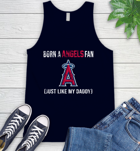 MLB Baseball Los Angeles Angels Loyal Fan Just Like My Daddy Shirt Tank Top 2