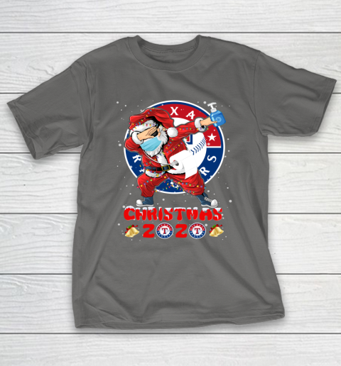 Texas Rangers Funny Santa Claus Dabbing Christmas 2020 MLB T-Shirt 8