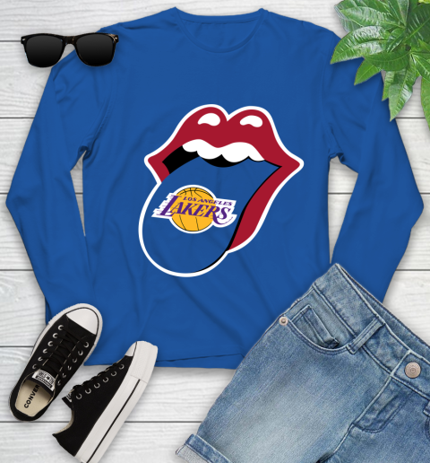 Los Angeles Lakers NBA Basketball Lips I Root For My Team Adoring Fan 133