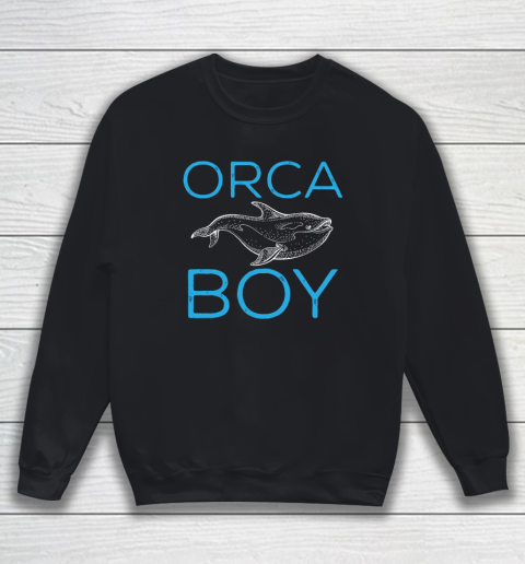 Funny Orca Lover Graphic for Boys Men Kids Whale Sweatshirt