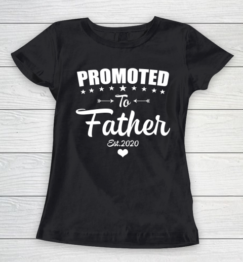 Father gift shirt Cute Promoted to Father 2020 New Father to be Gift Baby T Shirt Women's T-Shirt