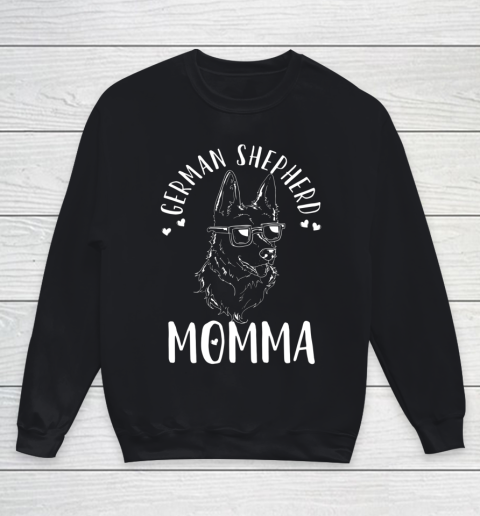 Dog Mom Shirt German Shepherd Momma Dog Mom Mama Gift Youth Sweatshirt