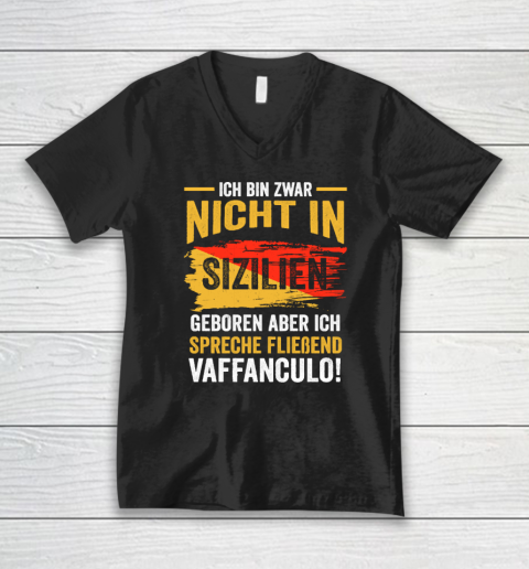 Vaffanculo Italia Sicilian V-Neck T-Shirt