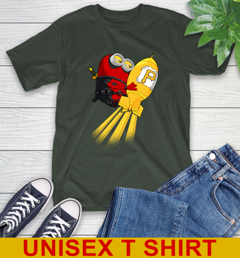 MLB Baseball Pittsburgh Pirates Deadpool Minion Marvel Shirt T-Shirt 6
