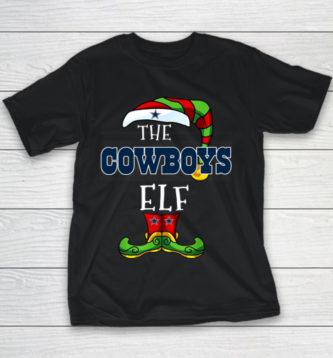 Dallas Cowboys Christmas ELF Funny NFL Youth T-Shirt