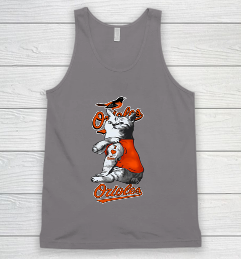 MLB Baseball My Cat Loves Baltimore Orioles Tank Top 6