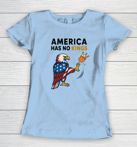 America Has No Kings Eagle Kick Orange Anti Trump Women's T-Shirt 4