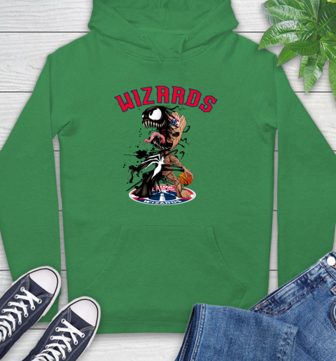 NBA Washington Wizards Basketball Venom Groot Guardians Of The Galaxy Hoodie 8