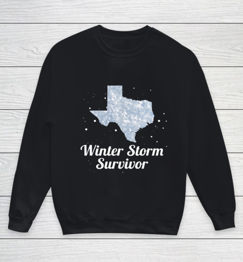 I Survived Winter Storm Texas 202 Youth Sweatshirt