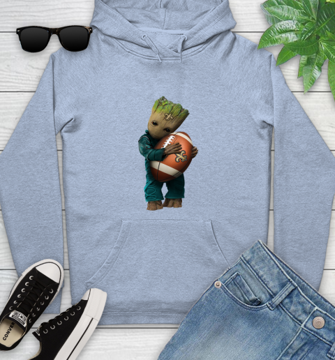 NFL Groot Guardians Of The Galaxy Football Sports New Orleans Saints Youth Hoodie 10