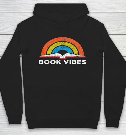 Reading Rainbow t shirt Vintage Retro Book Vibes Rainbow Gift for Reading Lovers Hoodie