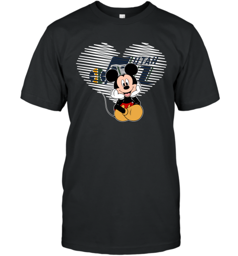 NBA Utah Jazz The Heart Mickey Mouse Disney Basketball T Shirt